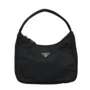 Prada Vintage Pre-owned Nylon handvskor Black, Dam