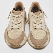 Fendi Vintage Pre-owned Laeder sneakers Beige, Dam