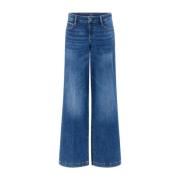 Guess Denim Palazzo Byxor Blue, Dam