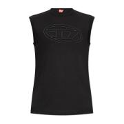 Diesel Ärmelös T-shirt T-Bisco-Bigoval Black, Herr