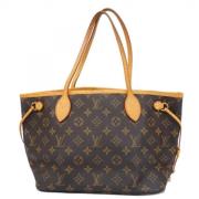 Louis Vuitton Vintage Pre-owned Tyg axelremsvskor Brown, Dam