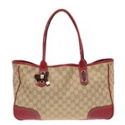 Gucci Vintage Pre-owned Canvas gucci-vskor Beige, Dam