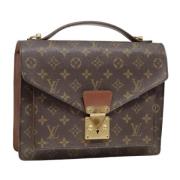 Louis Vuitton Vintage Pre-owned Canvas handvskor Brown, Dam