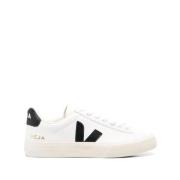 Veja Vit Svart Läder Sneakers White, Herr