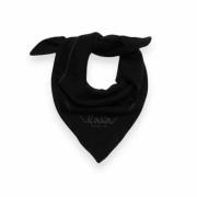 Lala Berlin Solid Kasmir Triangel Halsduk med Logotyp Black, Dam