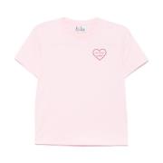 MC2 Saint Barth Rosa Bomull Jersey Crew Neck T-shirt Pink, Dam