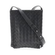 Bottega Veneta Vintage Pre-owned Laeder axelremsvskor Black, Herr