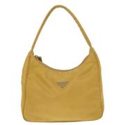 Prada Vintage Pre-owned Tyg prada-vskor Yellow, Dam