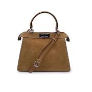 Fendi Vintage Pre-owned Mocka handvskor Beige, Dam