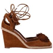 Aquazzura Pre-owned Pre-owned Mocka klackskor Brown, Dam