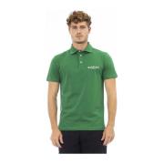 Baldinini Broderad Logotyp Polo Skjortor Trend Green, Herr