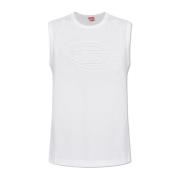 Diesel Ärmlös T-shirt T-Bisco-Bigoval White, Herr