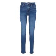 Liu Jo Blå Denim Slim Jeans Basic Blue, Dam