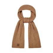 UGG Chunky Ribbstickad Halsduk Brown, Dam