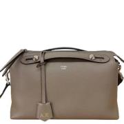 Fendi Vintage Pre-owned Laeder handvskor Beige, Dam