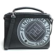 Fendi Vintage Pre-owned Laeder crossbodyvskor Black, Herr