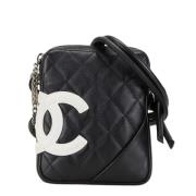 Chanel Vintage Pre-owned Laeder axelremsvskor Black, Dam