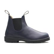 Blundstone Marinblå Elastisk Läder Ankelkänga Blue, Herr