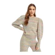 Loveshackfancy Melange Aquarius Sweater Multicolor, Dam