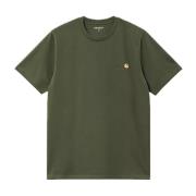 Carhartt Wip Amerikansk Skrift Broderad T-shirt Green, Herr