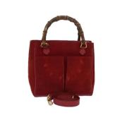 Gucci Vintage Pre-owned Mocka handvskor Red, Dam