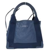 Balenciaga Vintage Pre-owned Laeder handvskor Blue, Dam