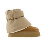 UGG Klassiska Mini Dipper Puffer Ankelboots Brown, Dam