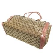 Gucci Vintage Pre-owned Canvas handvskor Beige, Dam