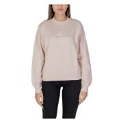 Calvin Klein Jeans Rosa Bomulls Sweatshirt, Långärmad, Rund Hals Pink,...