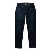 7 For All Mankind Elegant Slimmy Tapered Denim Jeans Blue, Herr