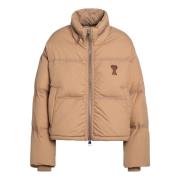 Ami Paris Puffer Jacket Beige, Dam