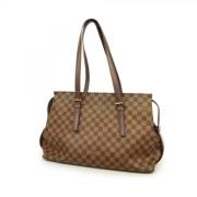 Louis Vuitton Vintage Pre-owned Tyg louis-vuitton-vskor Brown, Dam