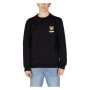 Moschino Herr Sweatshirt Höst/Vinter Kollektion Black, Herr