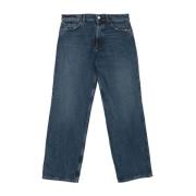 Amish Indigo Denim Jeans Blue, Dam