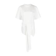 The Attico Avslappnad Vit Bomull T-shirt Blus White, Dam