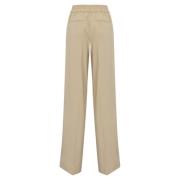 D.Exterior Klassiska beige byxor Beige, Dam