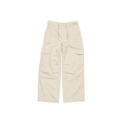 Acne Studios Ivory White Byxor White, Herr