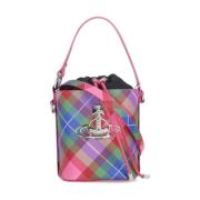 Vivienne Westwood Multifärgad Tartan Bucket Väska med Dragsko Multicol...