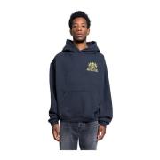 Rhude Vintage Svart Cresta Hoodie Blue, Herr