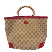 Gucci Vintage Pre-owned Canvas handvskor Red, Dam