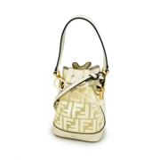 Fendi Vintage Pre-owned Laeder handvskor White, Dam