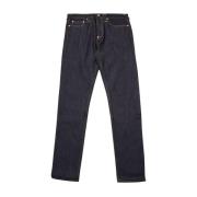 Evisu Mås Tryckt Denim Jeans Black, Herr