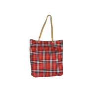 Burberry Vintage Pre-owned Canvas totevskor Red, Dam