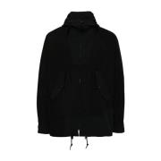 Comme des Garçons Svart Patchwork Jacka med Justerbara Remmar Black, H...