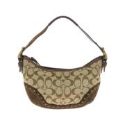 Coach Pre-owned Pre-owned Canvas axelremsvskor Beige, Dam