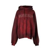 032c Röd Bubble Hoodie Icarus Stil Red, Herr