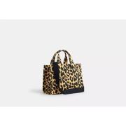 Coach Leopard Canvas Cargo Tote Brown, Dam