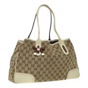 Gucci Vintage Pre-owned Canvas gucci-vskor Beige, Dam