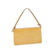 Louis Vuitton Vintage Pre-owned Laeder handvskor Yellow, Dam