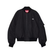 032c Nighthawks Bomber Jacket i svart Black, Herr